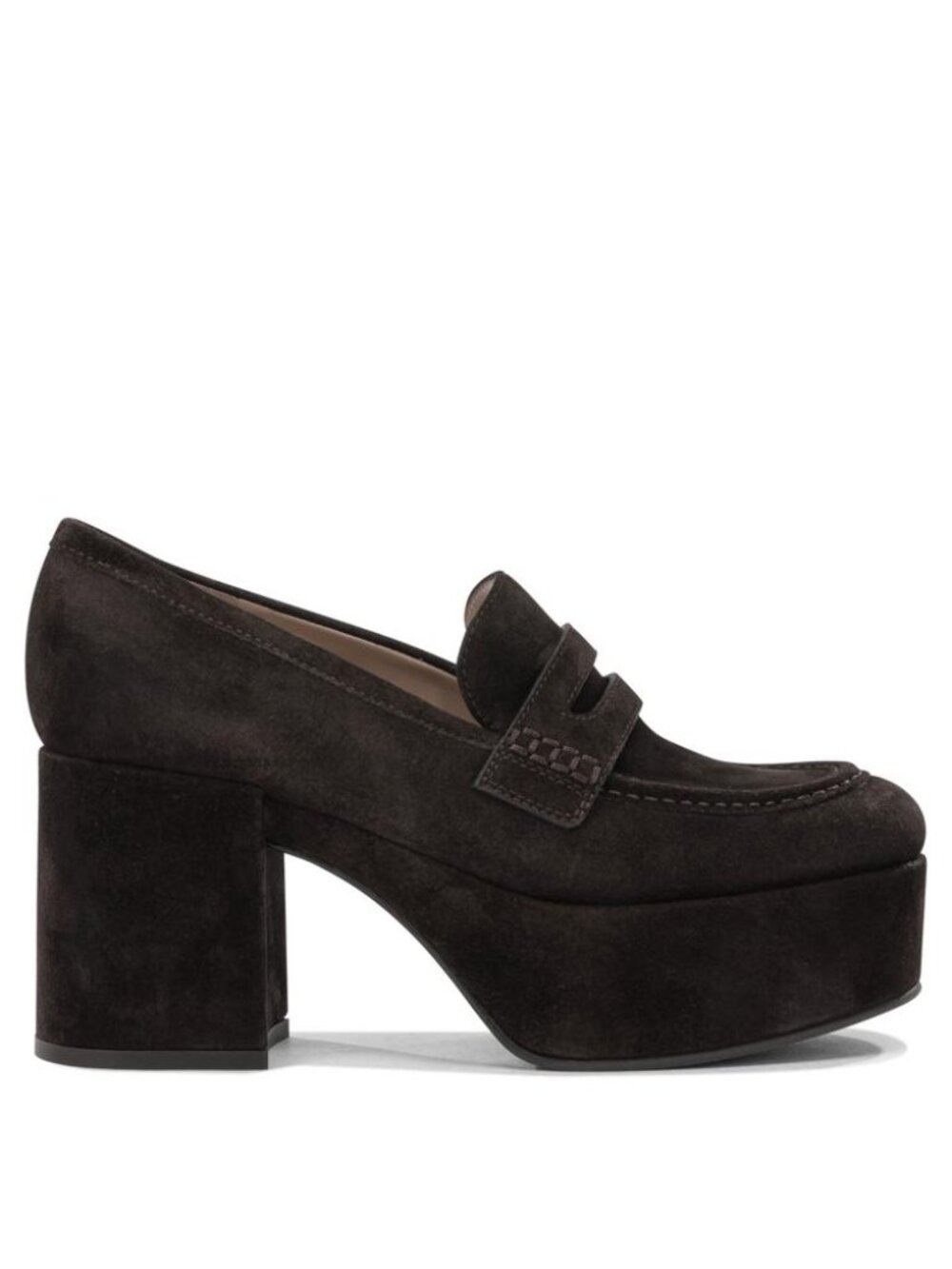 Gianvito Rossi Jenna 75Mm Heeled Loafers IT 35 Women